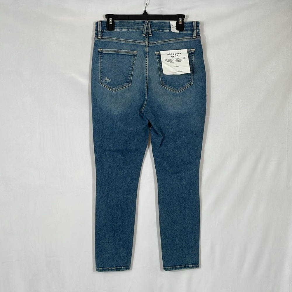 Good American Good Legs Crop Jeans Size 14 / 32 NWT NEW - Picture 3 of 13